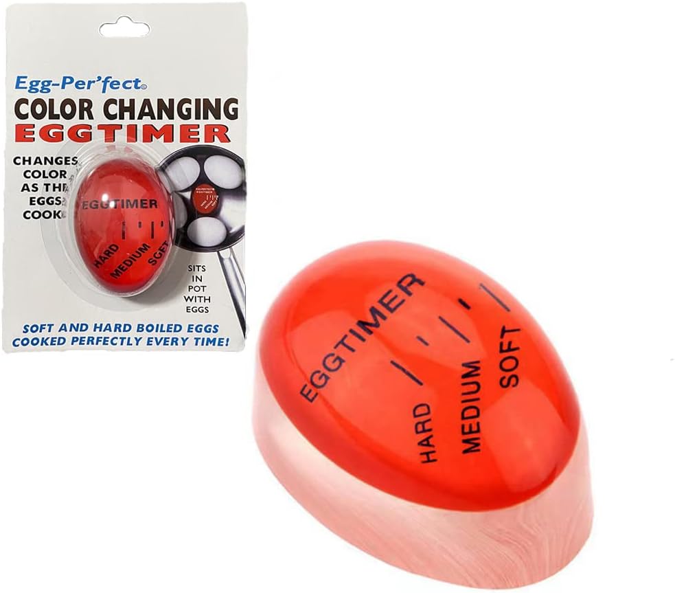 Egg Timer 2x Pack - Color Changing Indicator - Soft, Medium And